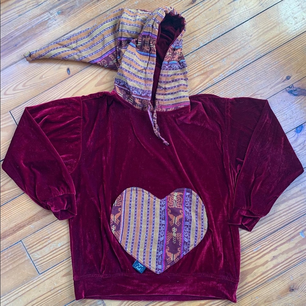 Guatemalan textile Wizard hoodie
